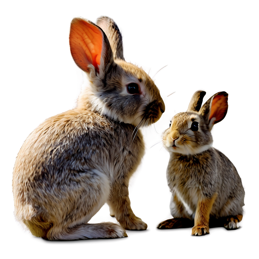 Rabbit Family Png 05062024 PNG Image