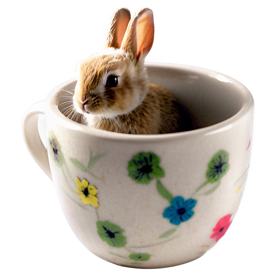 Rabbit In Cup Png Sba PNG Image