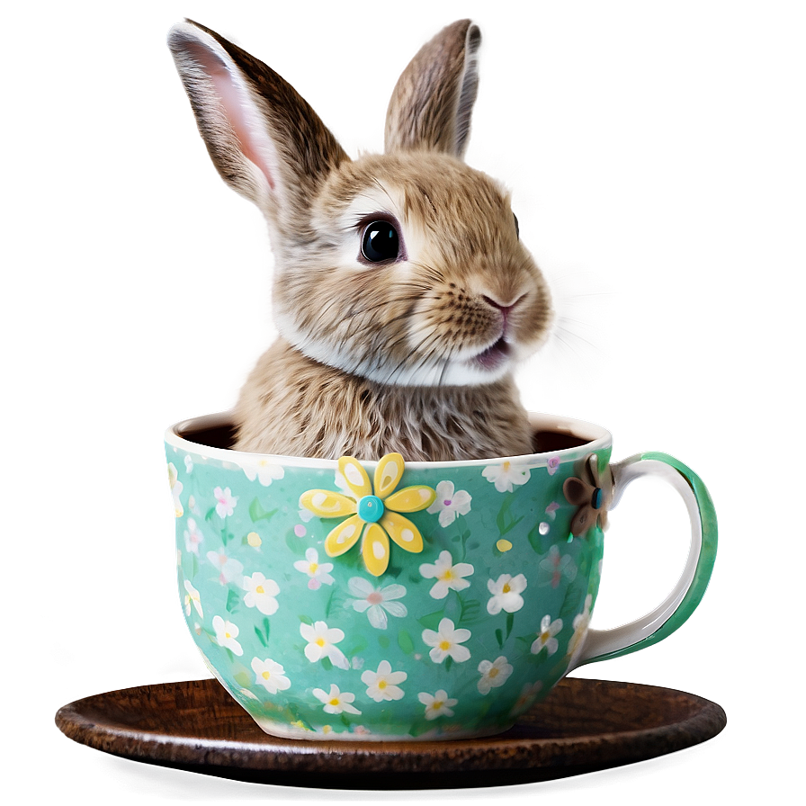 Rabbit In Cup Png Ymv97 PNG Image