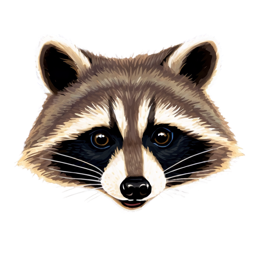 Raccoon Face Closeup Png 86 PNG Image