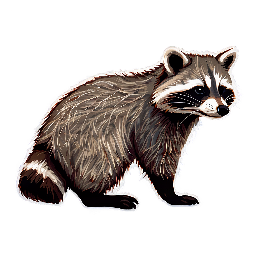 Raccoon Habitat Illustration Png 05232024 PNG Image