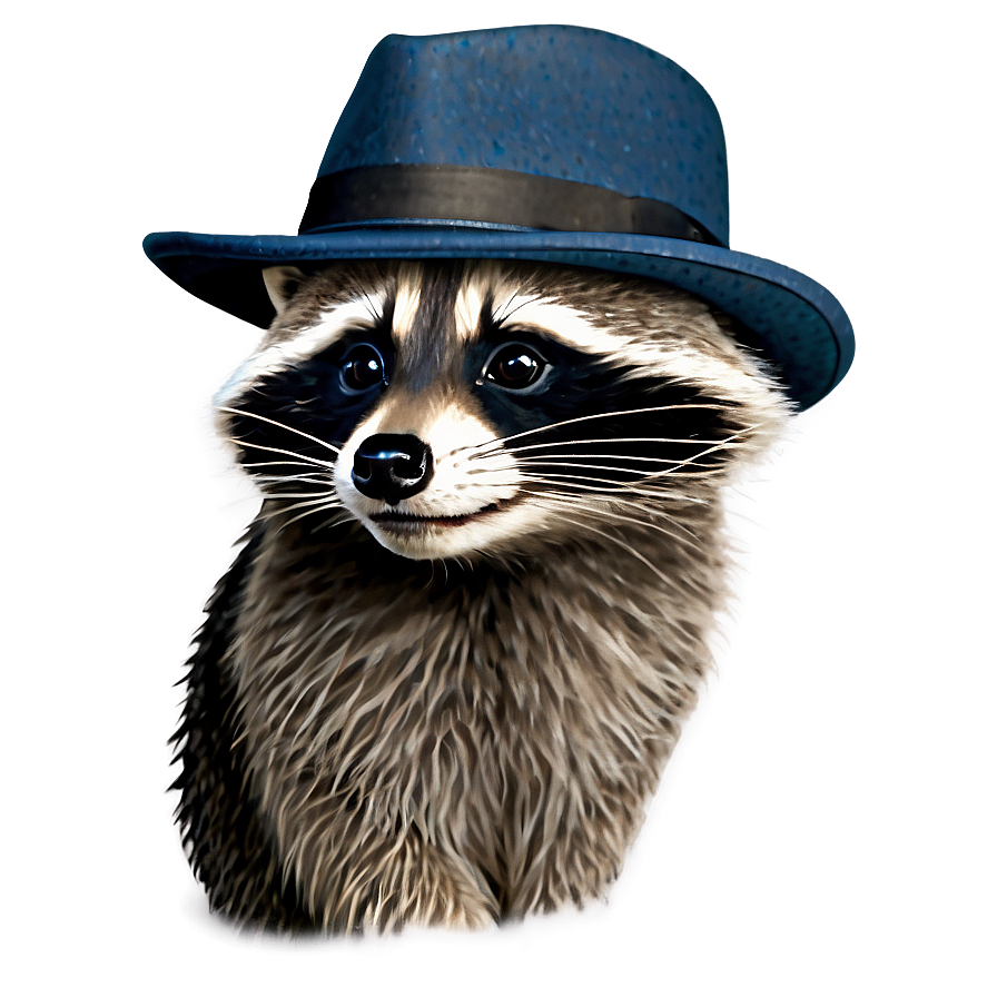 Raccoon In Hat Png Jpg71 PNG Image