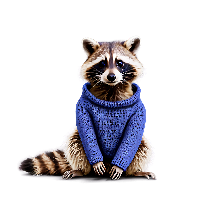 Raccoon In Sweater Png Sjq2 PNG Image