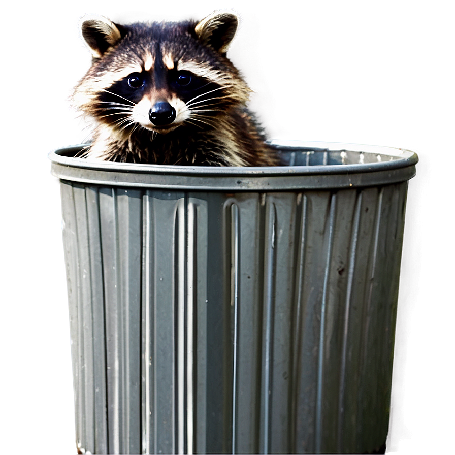 Raccoon In Trash Can Png Iwp34 PNG Image