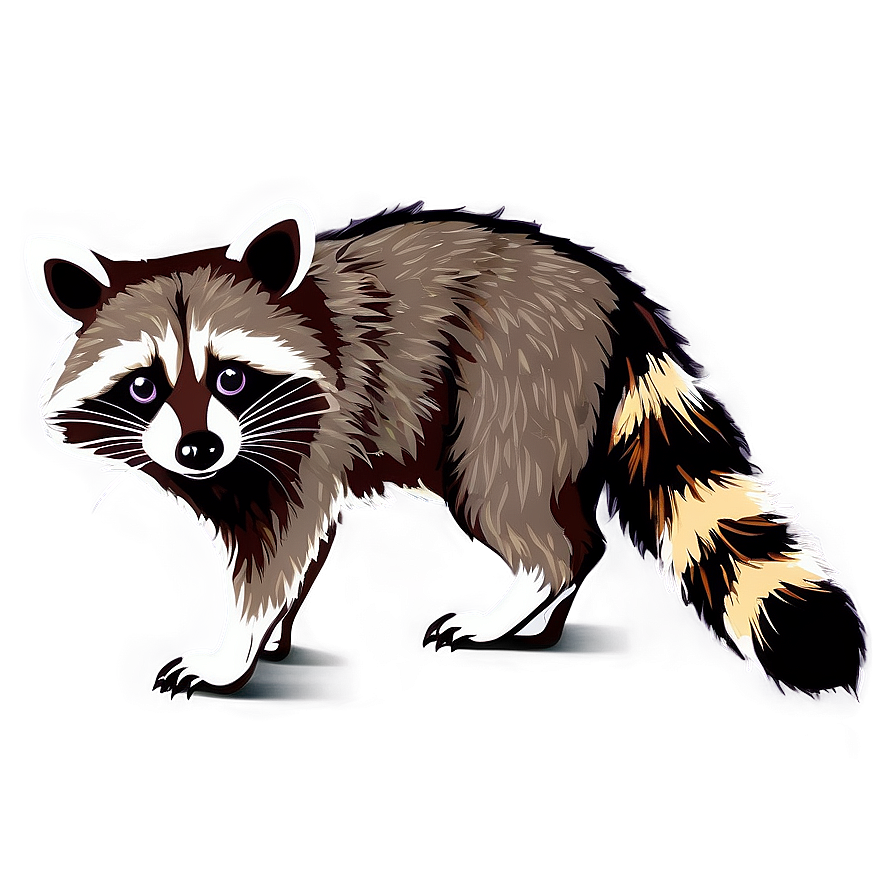 Raccoon Vector Art Png 05232024 PNG Image