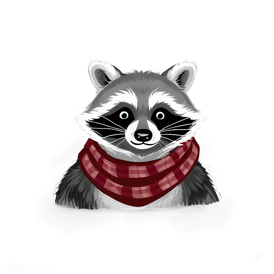 Raccoon With Scarf Png 05242024 PNG Image