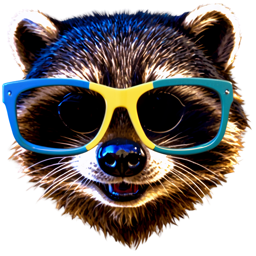 Raccoon With Sunglasses Png Ecx PNG Image