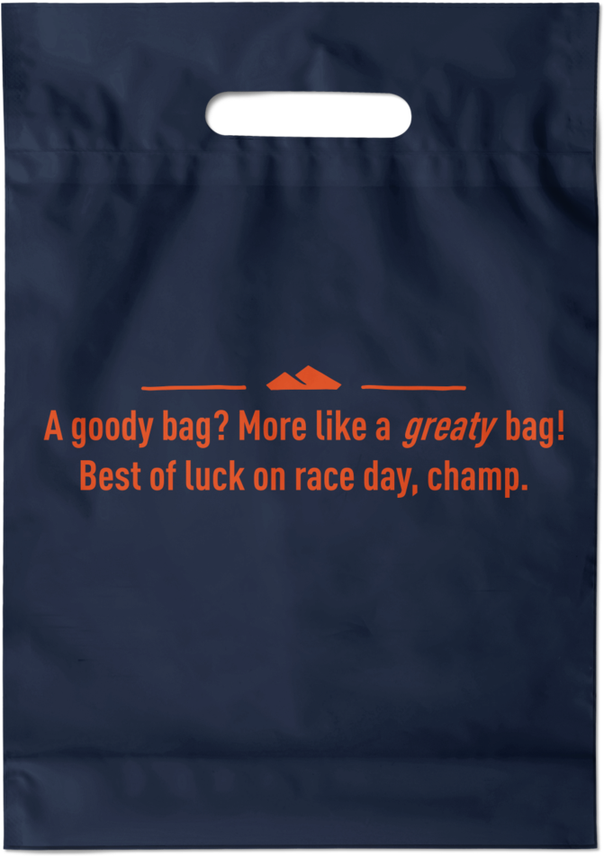 Race Day Good Luck Plastic Bag PNG Image