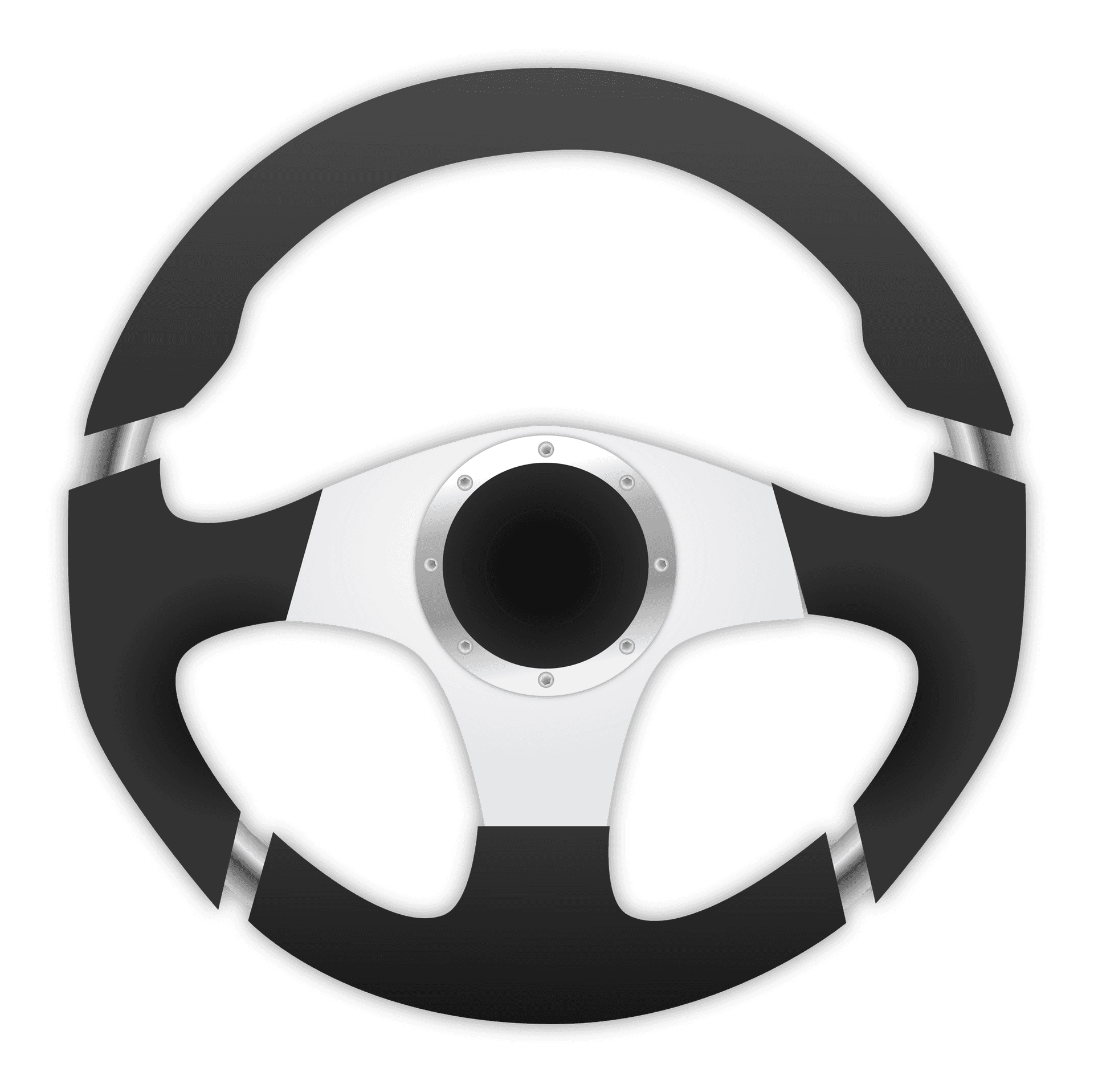 Racing Steering Wheel Vector PNG Image