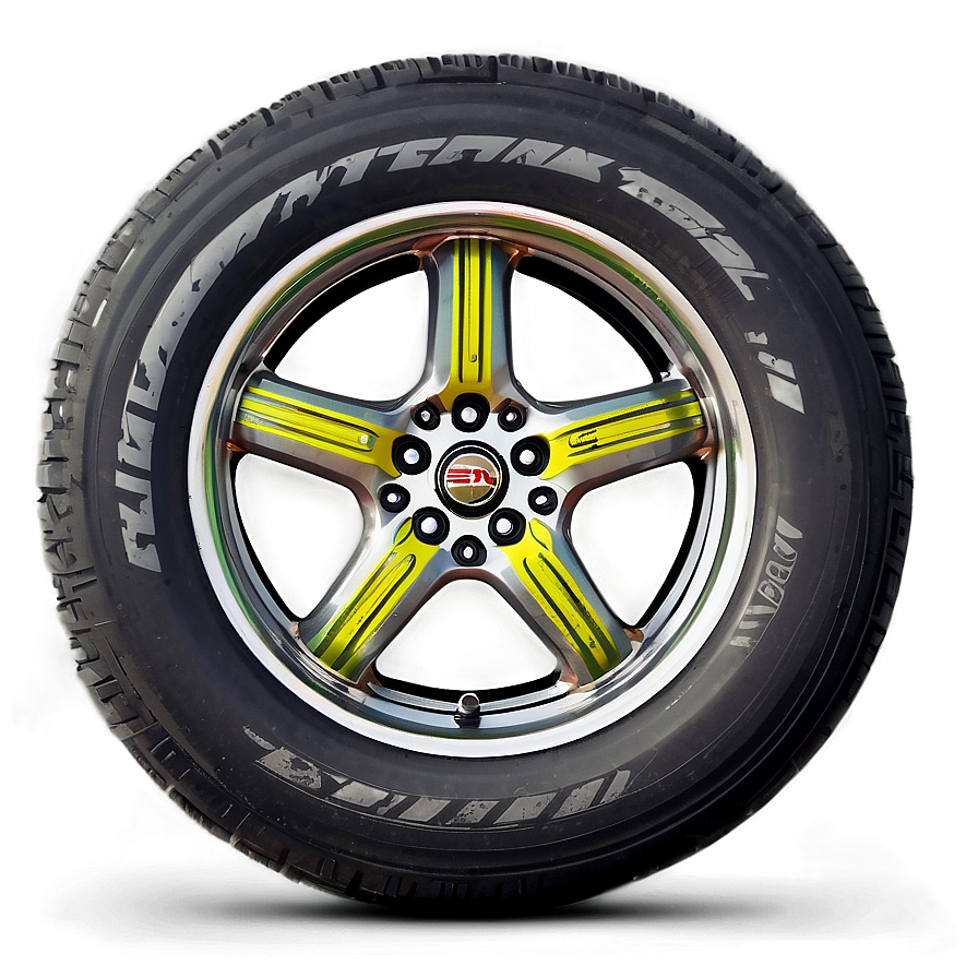 Racing Stripe Car Wheel Png Qed19 PNG Image