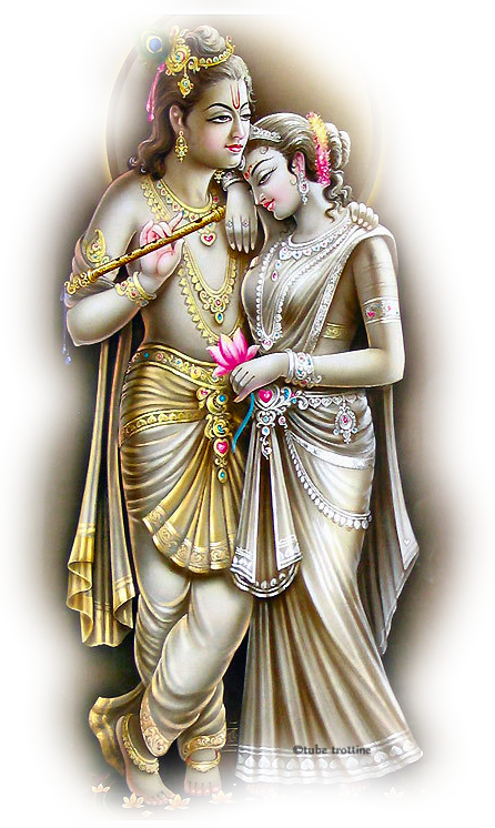 Radha Krishna Eternal Love PNG Image