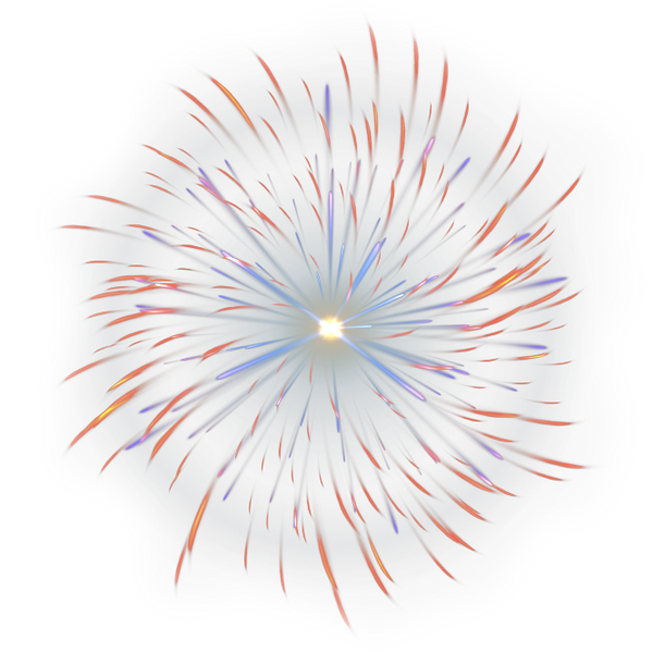 Radiant Blueand Red Firework Display PNG Image