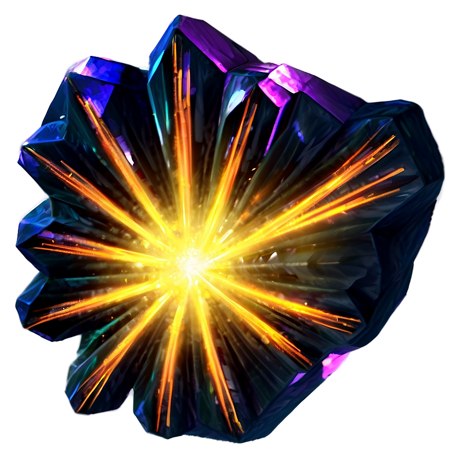 Radiant Crystal Formation Png Ilc PNG Image