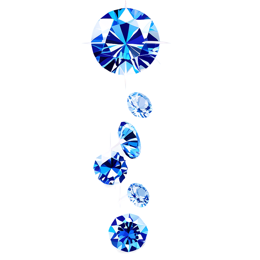 Radiant Falling Diamonds Png Qif PNG Image