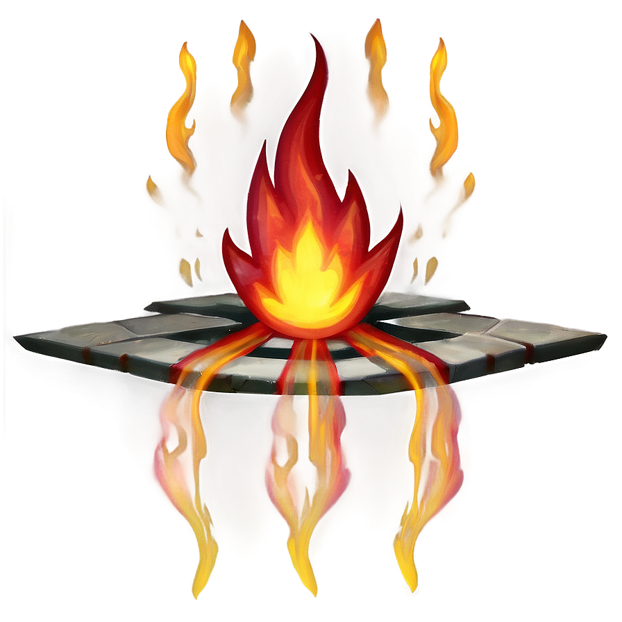 Radiant Fire Emoji Depiction Png 05042024 PNG Image