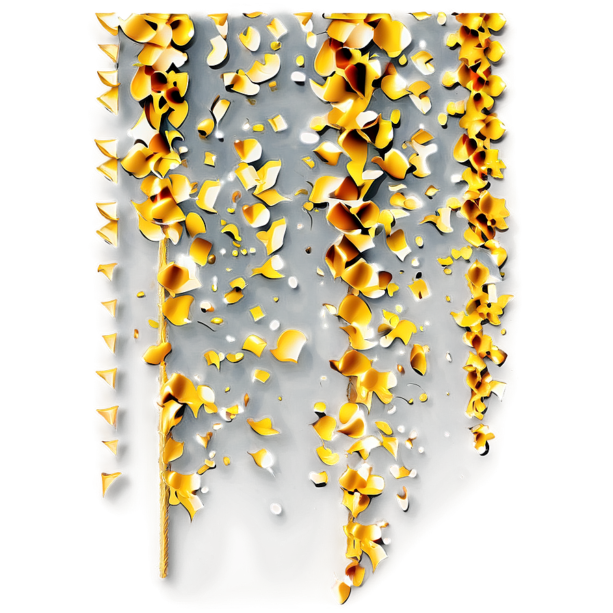 Radiant Gold Confetti Png Jpa PNG Image