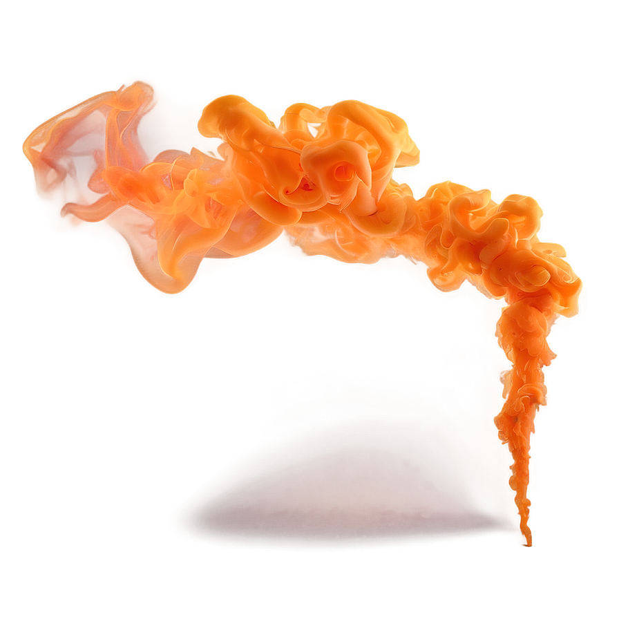 Radiant Orange Smoke Composition Png 1 PNG Image