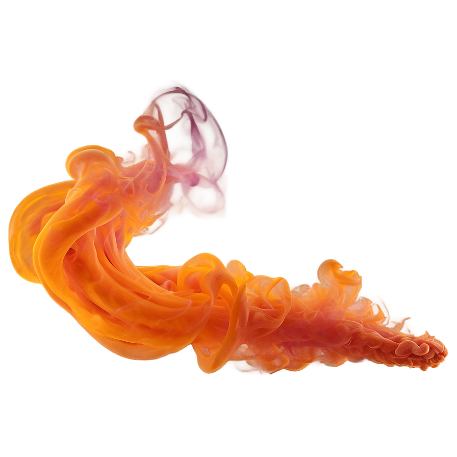 Radiant Orange Smoke Composition Png Vkm PNG Image