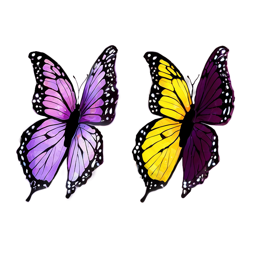 Radiant Purple Butterfly Png Vbj PNG Image