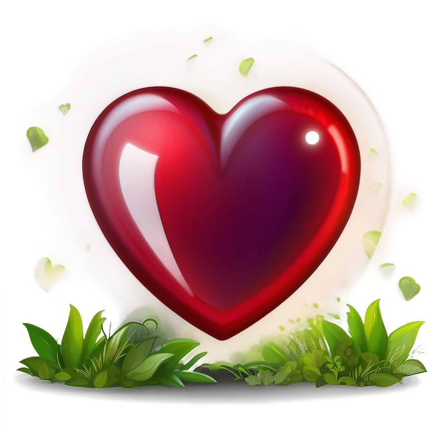 Radiant Red Heart Emoji Png 06262024 PNG Image