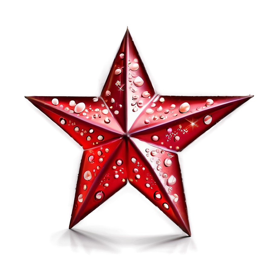 Radiant Red Star Png Dob PNG Image