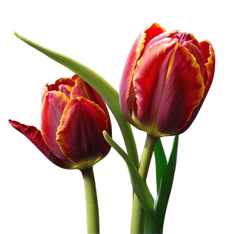 Radiant Red Tulip Png Lfp PNG Image