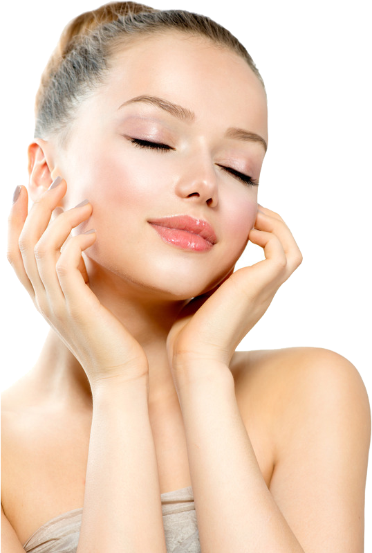 Radiant Skin Beauty Spa Model PNG Image