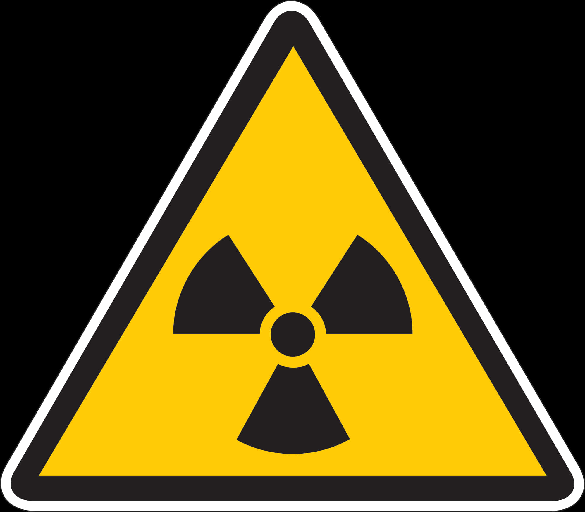 Radiation Hazard Sign PNG Image