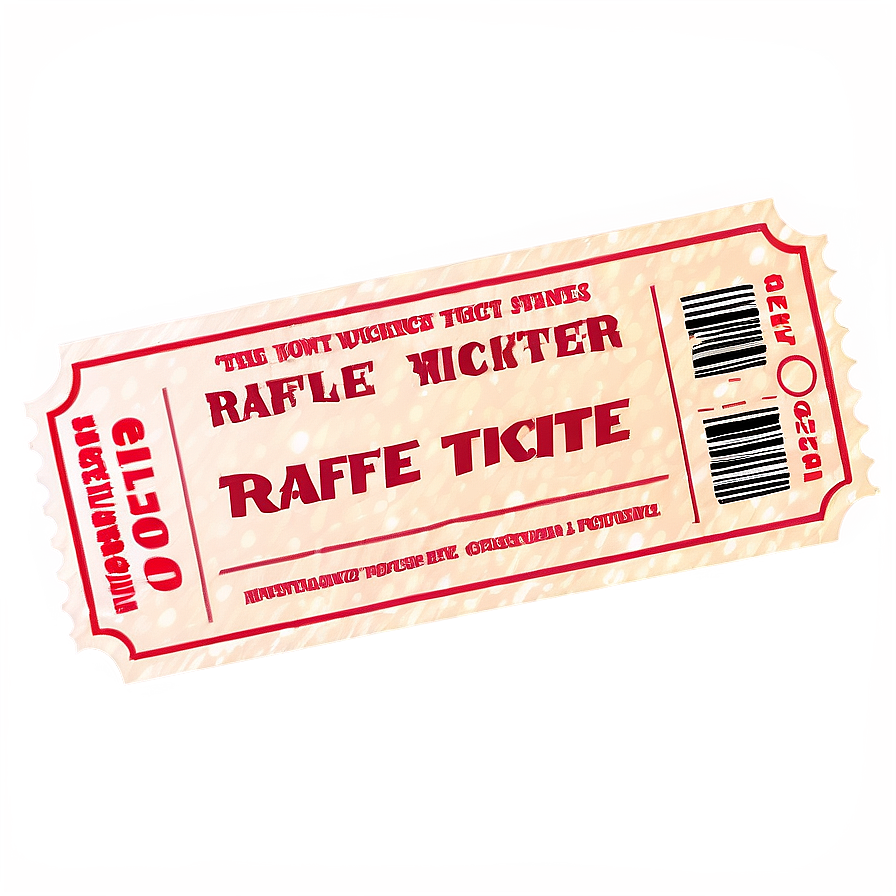 Raffle Ticket D PNG Image