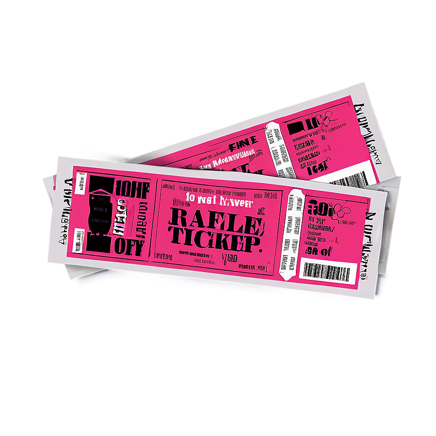 Raffle Ticket Mockup Png 59 PNG Image