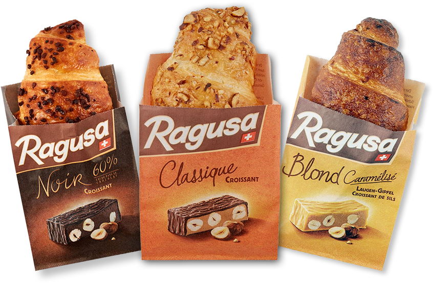 Ragusa Chocolate Croissants Variety PNG Image