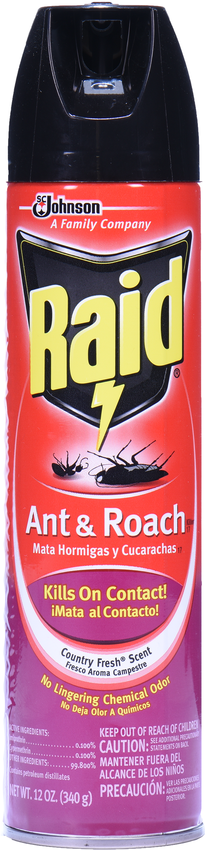 Raid Antand Roach Spray Can PNG Image