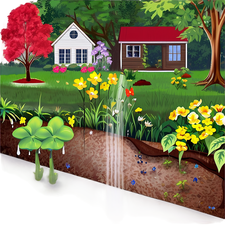 Rain Garden Benefits Png 06112024 PNG Image