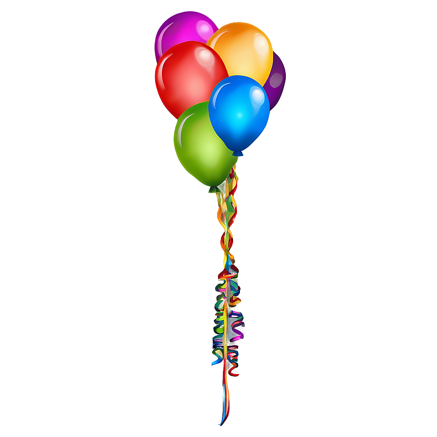 Rainbow Balloons Png Lih PNG Image