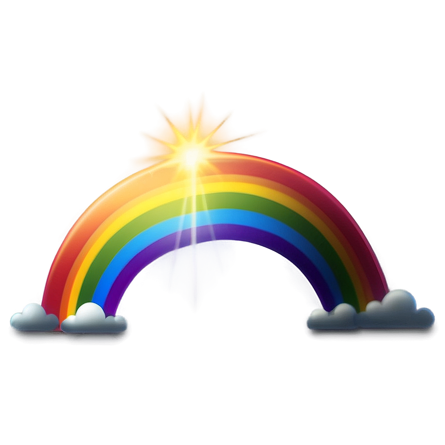 Rainbow Beam Emoji Png Oux98 PNG Image