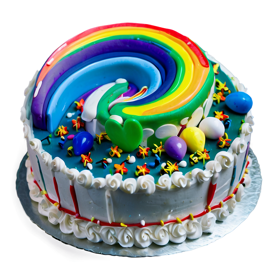 Rainbow Birthday Cake Png 50 PNG Image