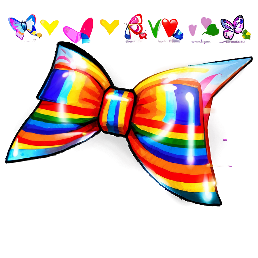 Rainbow Bow Png Gea36 PNG Image