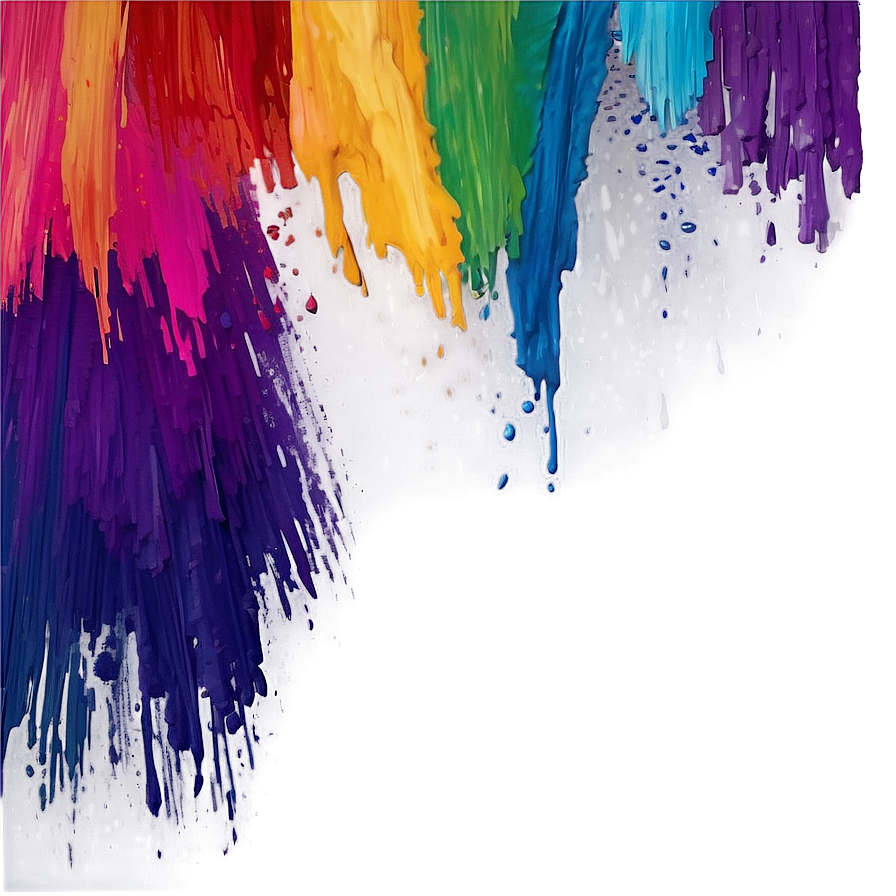 Rainbow Brushstroke Background Png 35 PNG Image