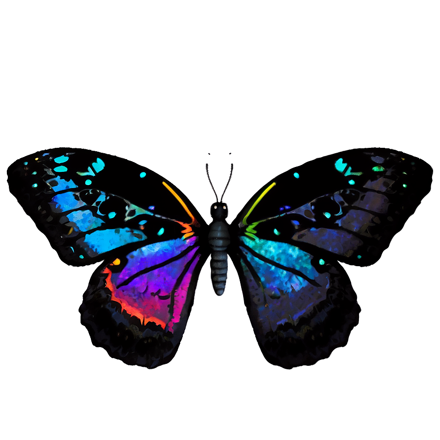 Rainbow Butterfly Effect Png 5 PNG Image