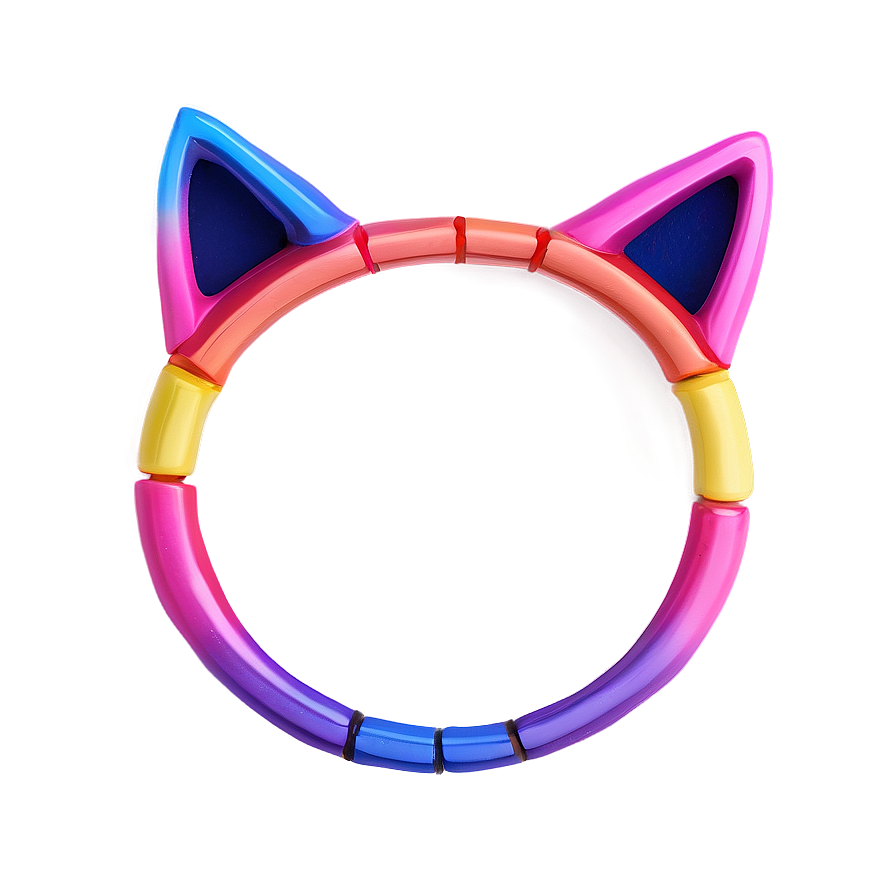 Rainbow Cat Ear Png Dve23 PNG Image