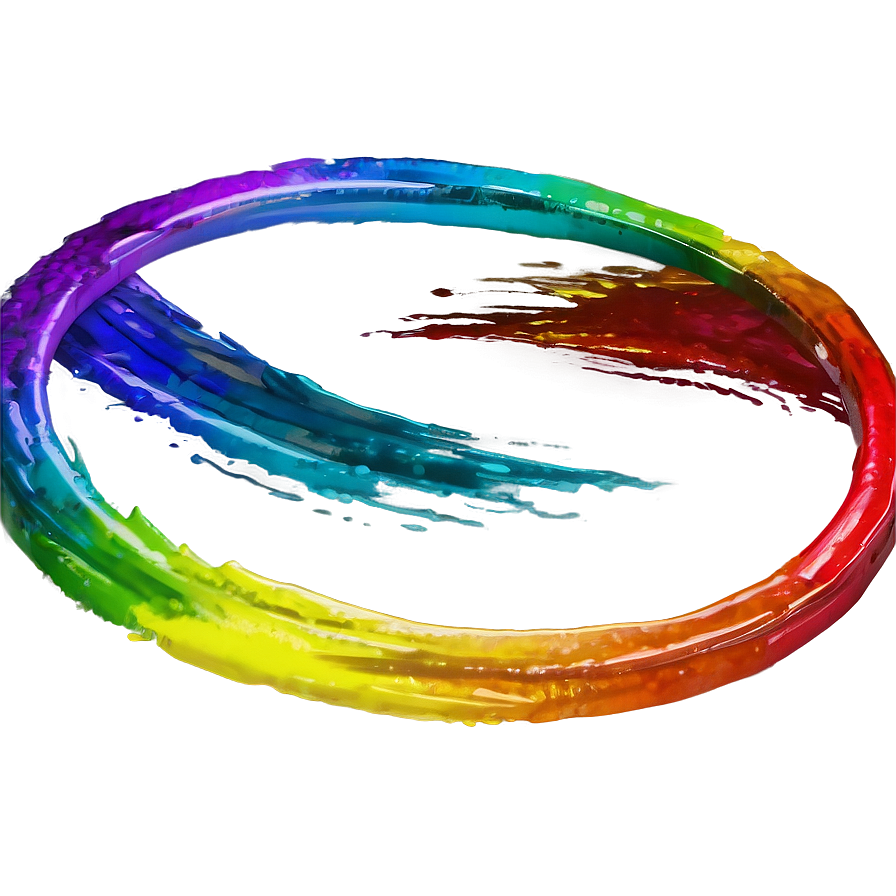 Rainbow Circle Brush Stroke Png Xlv PNG Image