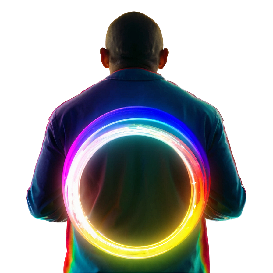 Rainbow Circle Halo Glow Png 62 PNG Image