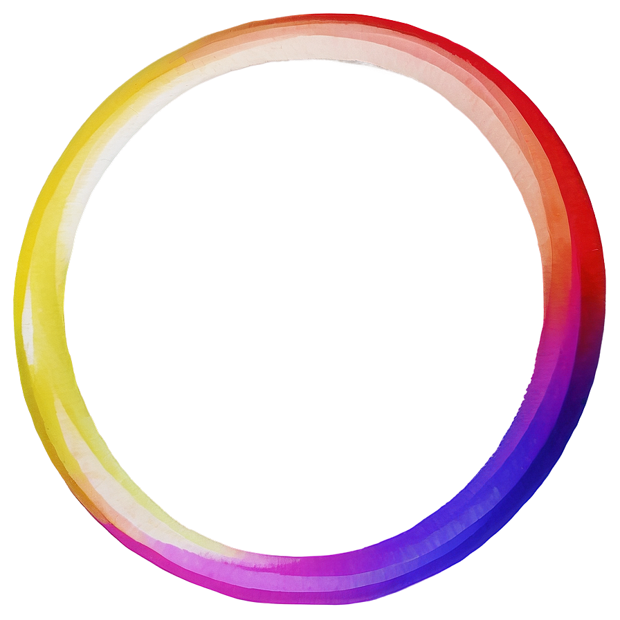 Rainbow Circle Optical Illusion Png Elq PNG Image