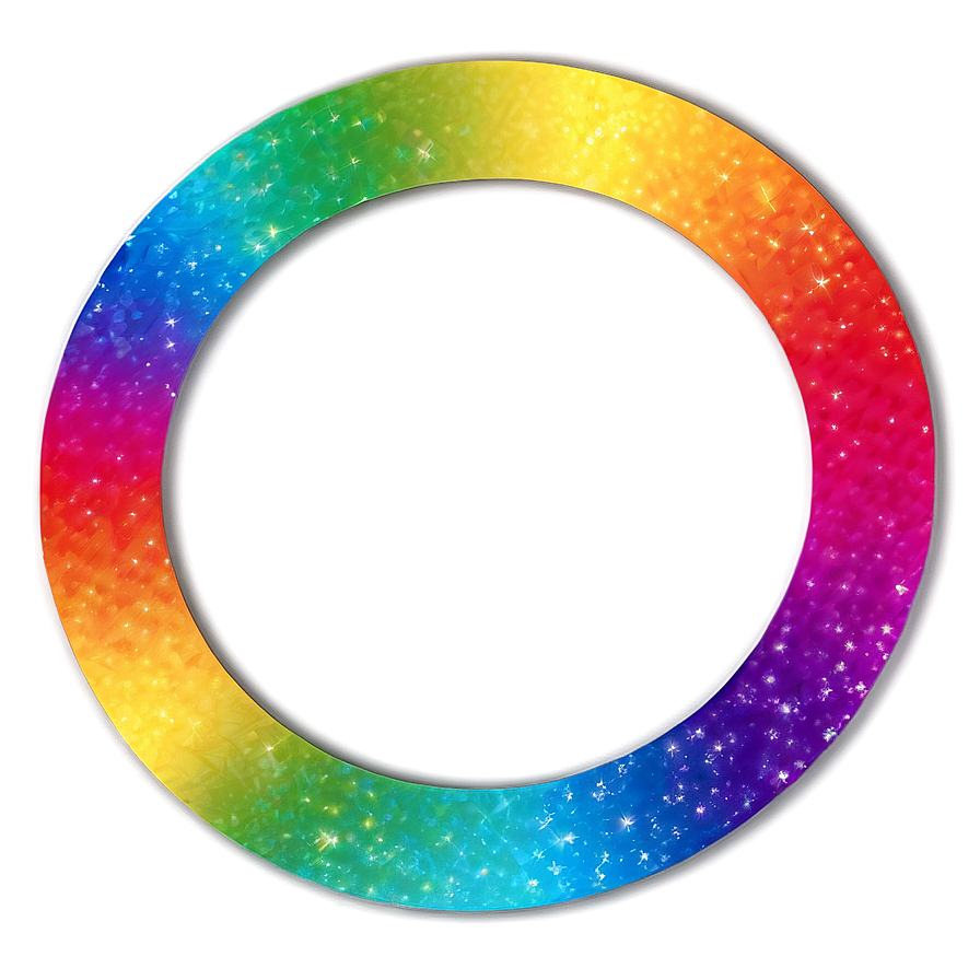 Rainbow Circle Shine Effect Png Ngv46 PNG Image