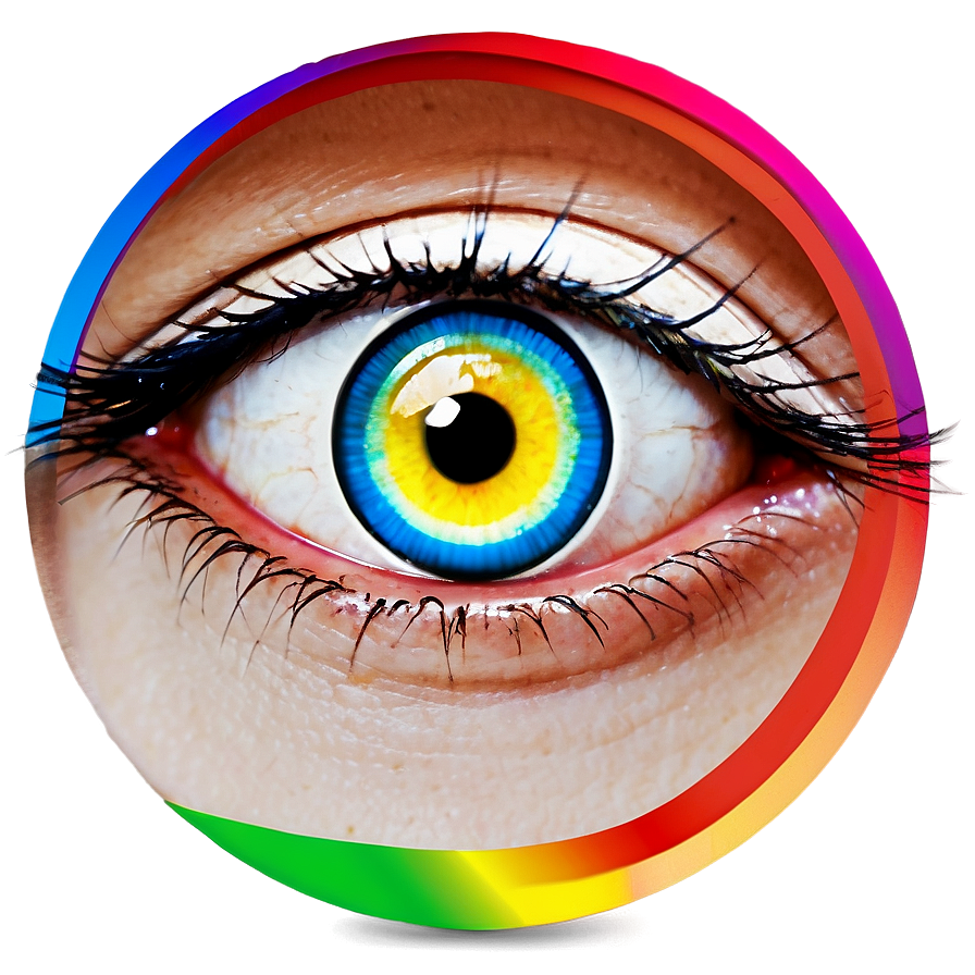 Rainbow Evil Eye Png Tep PNG Image