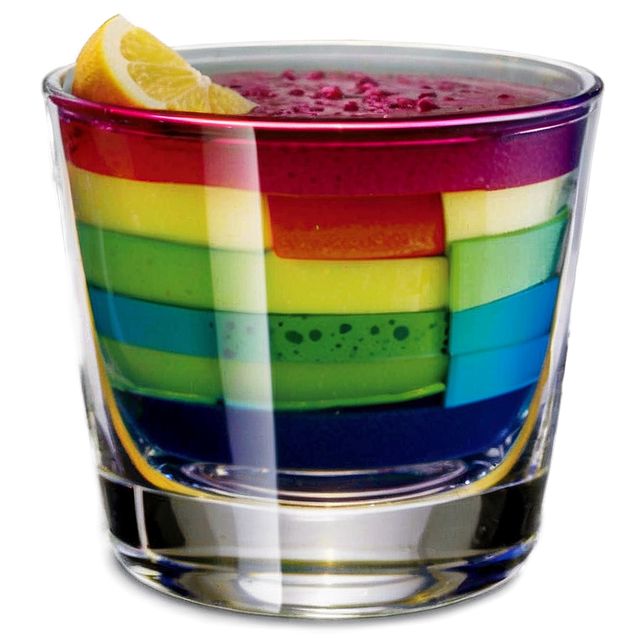 Rainbow Layered Shot Png 05242024 PNG Image