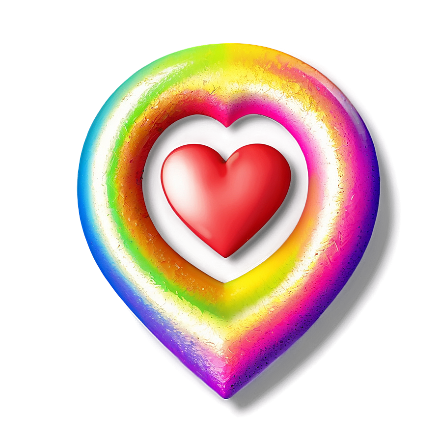 Rainbow Love Emoji Png 99 PNG Image