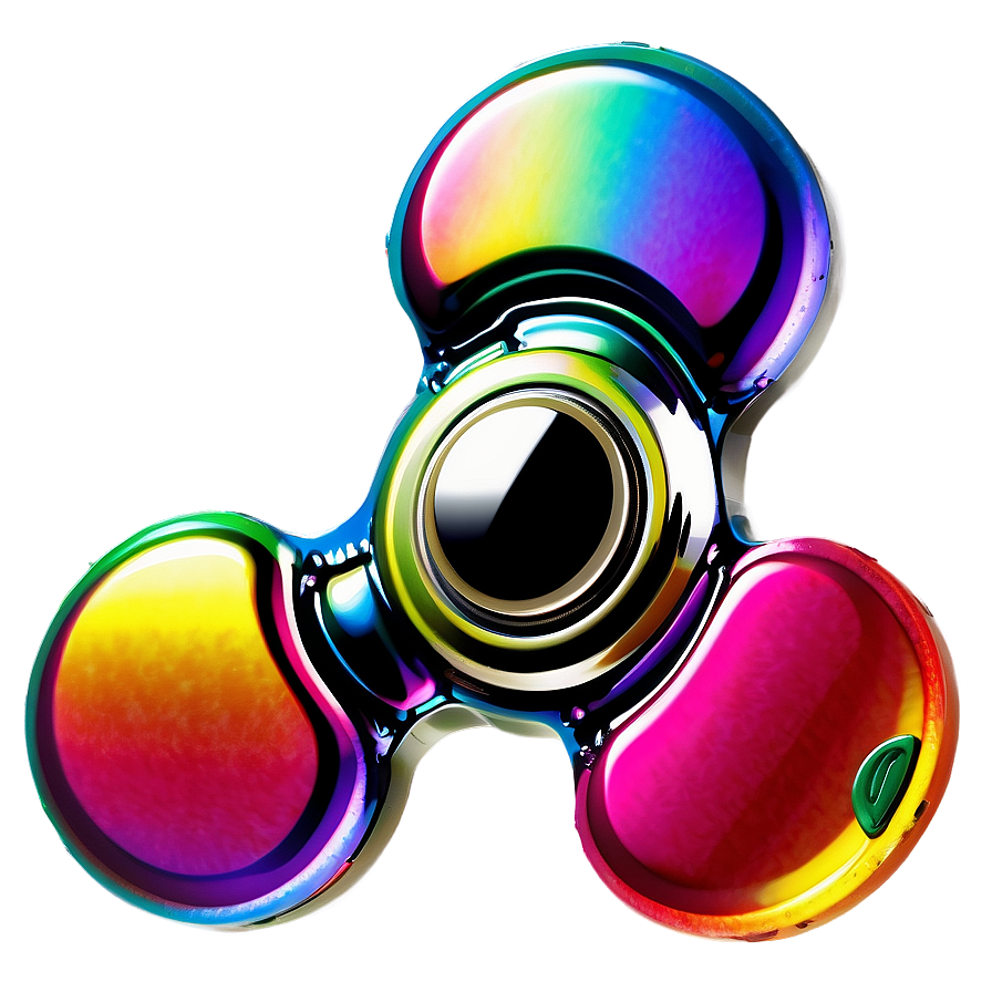 Rainbow Metal Fidget Spinner Png 06202024 PNG Image