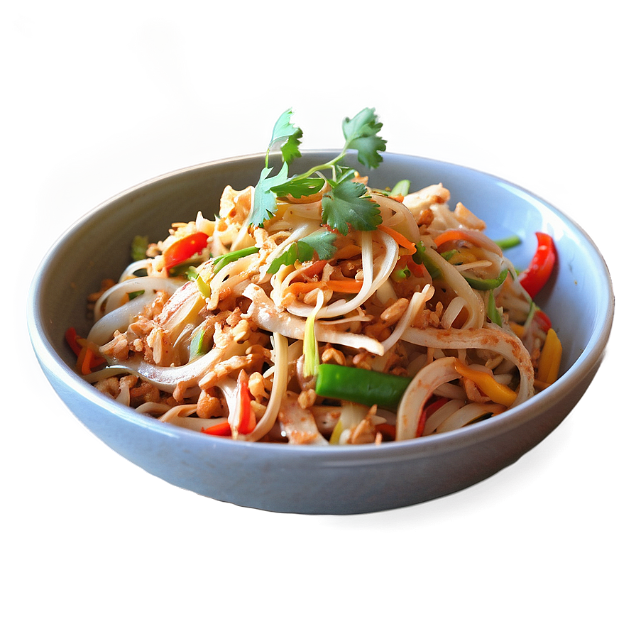 Rainbow Pad Thai With Peppers Png 48 PNG Image