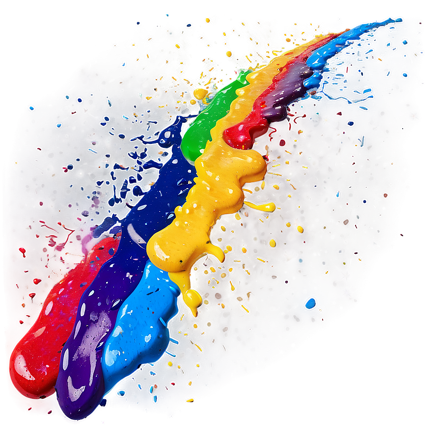 Rainbow Paint Splatter Png 05042024 PNG Image